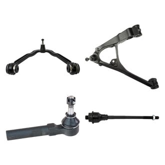 TRQ® - Front Driver Side Lower and Upper Control Arm with Ball Joint and Tie Rod End Kit
