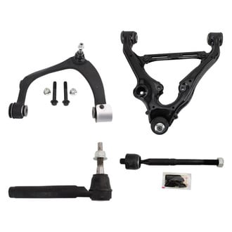 TRQ® - Front Driver Side Lower and Upper Control Arm with Ball Joint and Tie Rod End Kit
