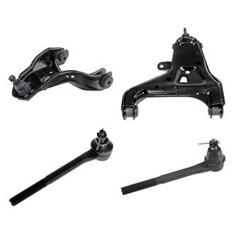TRQ® - Front Driver Side Lower and Upper Control Arm with Ball Joint and Tie Rod End Kit