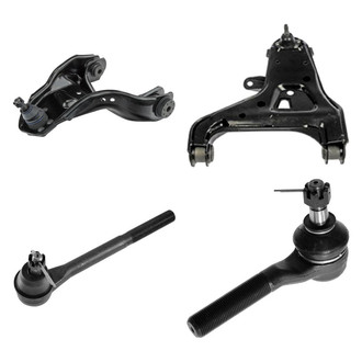 TRQ® - Front Driver Side Lower and Upper Control Arm with Ball Joint and Tie Rod End Kit