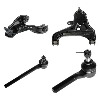 TRQ® - Front Driver Side Lower and Upper Control Arm with Ball Joint and Tie Rod End Kit