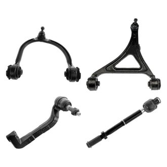 TRQ® - Front Driver Side Lower and Upper Control Arm with Ball Joint and Tie Rod End Kit
