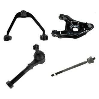 TRQ® - Front Driver Side Lower and Upper Control Arm with Ball Joint and Tie Rod End Kit