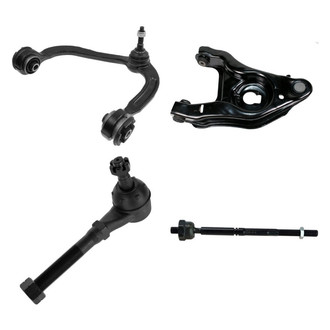 TRQ® - Front Driver Side Lower and Upper Control Arm with Ball Joint and Tie Rod End Kit