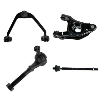 TRQ® - Front Driver Side Lower and Upper Control Arm with Ball Joint and Tie Rod End Kit