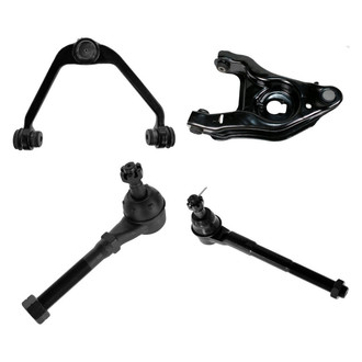 TRQ® - Front Driver Side Lower and Upper Control Arm with Ball Joint and Tie Rod End Kit