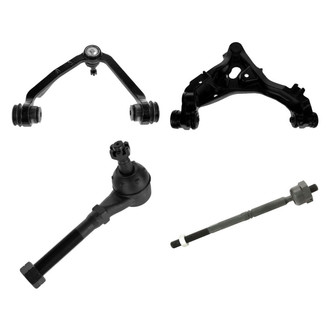 TRQ® - Front Driver Side Lower and Upper Control Arm with Ball Joint and Tie Rod End Kit