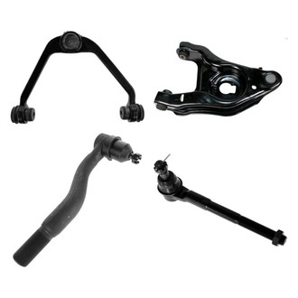 TRQ® - Front Driver Side Lower and Upper Control Arm with Ball Joint and Tie Rod End Kit