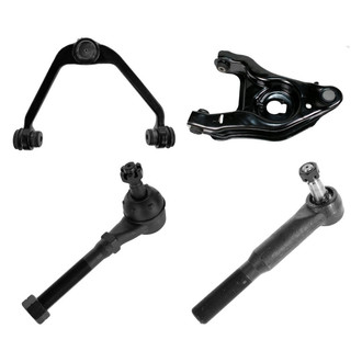 TRQ® - Front Driver Side Lower and Upper Control Arm with Ball Joint and Tie Rod End Kit