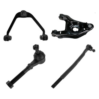 TRQ® - Front Driver Side Lower and Upper Control Arm with Ball Joint and Tie Rod End Kit