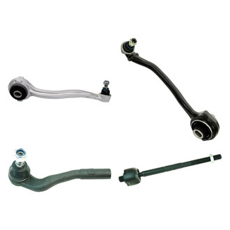 TRQ® - Front Driver Side Lower and Upper Control Arm with Ball Joint and Tie Rod End Kit
