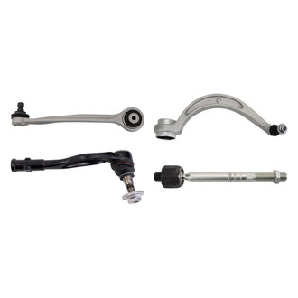 TRQ® - Front Driver Side Lower and Upper Control Arm with Ball Joint and Tie Rod End Kit