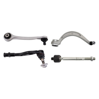 TRQ® - Front Driver Side Lower and Upper Control Arm with Ball Joint and Tie Rod End Kit