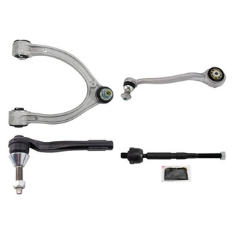 TRQ® - Front Driver Side Lower and Upper Control Arm with Ball Joint and Tie Rod End Kit