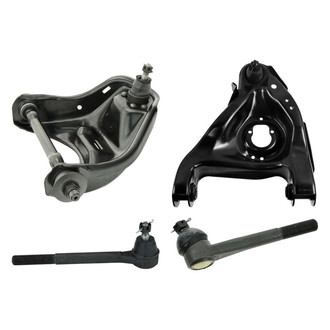 TRQ® - Front Driver Side Lower and Upper Control Arm with Ball Joint and Tie Rod End Kit