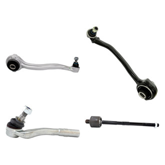 TRQ® - Front Driver Side Lower and Upper Control Arm with Ball Joint and Tie Rod End Kit
