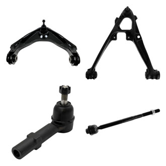TRQ® - Front Driver Side Lower and Upper Control Arm with Ball Joint and Tie Rod End Kit