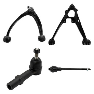 TRQ® - Front Driver Side Lower and Upper Control Arm with Ball Joint and Tie Rod End Kit