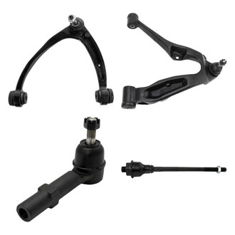 TRQ® - Front Driver Side Lower and Upper Control Arm with Ball Joint and Tie Rod End Kit