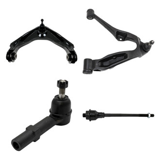 TRQ® - Front Driver Side Lower and Upper Control Arm with Ball Joint and Tie Rod End Kit