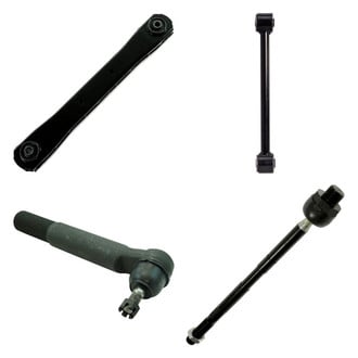 TRQ® - Front Driver Side Lower and Upper Control Arm and Tie Rod End Kit