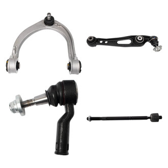 TRQ® - Front Driver Side Lower and Upper Control Arm with Ball Joint and Tie Rod End Kit