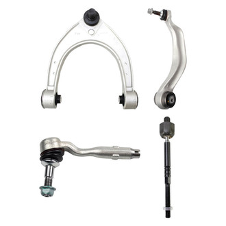 TRQ® - Front Driver Side Lower and Upper Control Arm with Ball Joint and Tie Rod End Kit