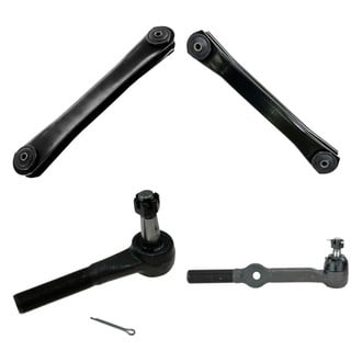 TRQ® - Front Passenger Side Lower and Upper Control Arm and Tie Rod End Kit