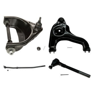 TRQ® - Front Passenger Side Lower and Upper Control Arm with Ball Joint and Tie Rod End Kit
