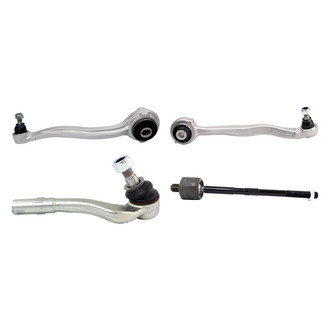 TRQ® - Front Passenger Side Lower and Upper Control Arm with Ball Joint and Tie Rod End Kit