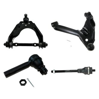 TRQ® - Front Passenger Side Lower and Upper Control Arm with Ball Joint and Tie Rod End Kit