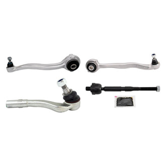 TRQ® - Front Passenger Side Lower and Upper Control Arm with Ball Joint and Tie Rod End Kit