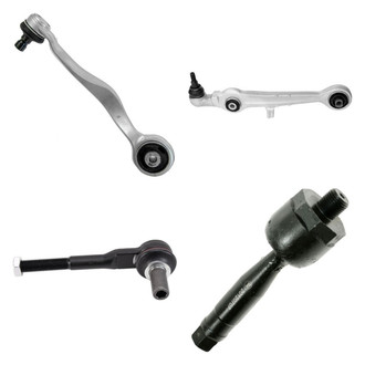 TRQ® - Front Passenger Side Lower and Upper Control Arm with Ball Joint and Tie Rod End Kit