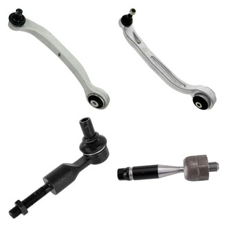 TRQ® - Front Passenger Side Lower and Upper Control Arm with Ball Joint and Tie Rod End Kit