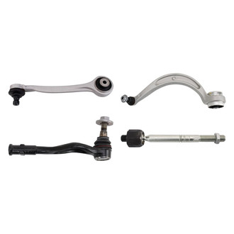 TRQ® - Front Passenger Side Lower and Upper Control Arm with Ball Joint and Tie Rod End Kit