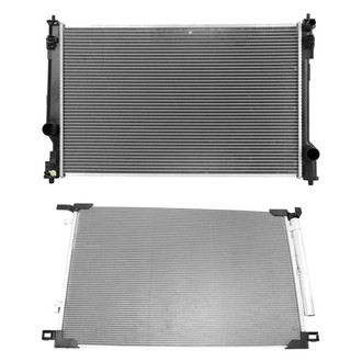 TRQ® BNDL-472778 - Radiator and Condenser Kit
