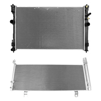 TRQ® BNDL-474029 - Radiator and Condenser Kit