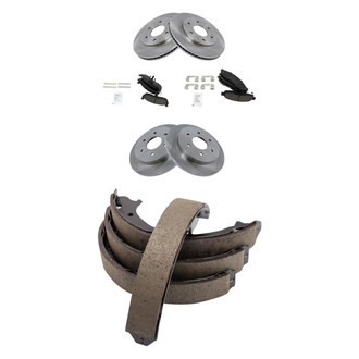TRQ® - Disc Brake Kit with Ceramic Pads Kit