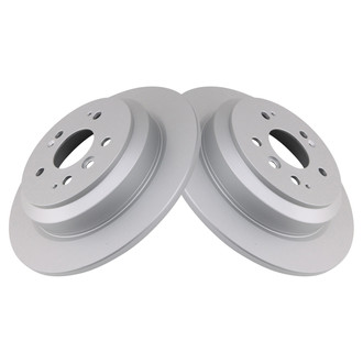 TRQ® - Solid Rear Disc Brake Rotors