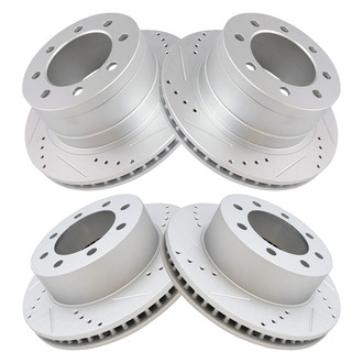 TRQ® - Performance Cross Drilled and Slotted Disc Brake Rotors