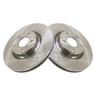 TRQ® - Plain Vented Front Disc Brake Rotors