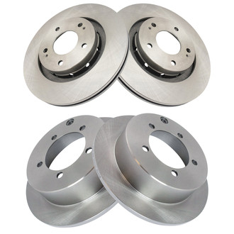 TRQ® - Front and Rear Disc Brake Rotors