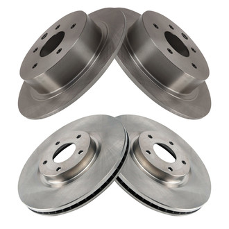 TRQ® - Front and Rear Disc Brake Rotors