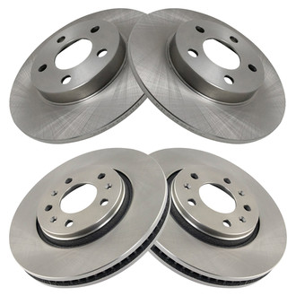 TRQ® - Front and Rear Disc Brake Rotors