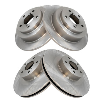 TRQ® - Front and Rear Disc Brake Rotors