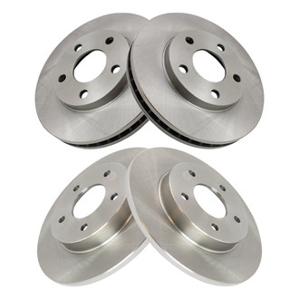 TRQ® - Front and Rear Disc Brake Rotors