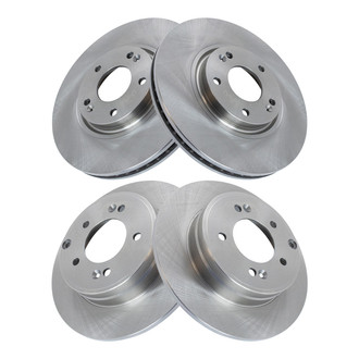 TRQ® - Front and Rear Disc Brake Rotors