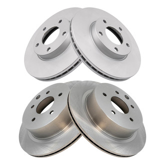 TRQ® - Front and Rear Disc Brake Rotors