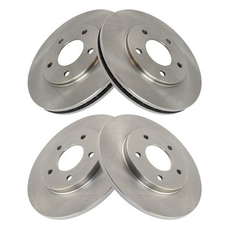 TRQ® - Front and Rear Disc Brake Rotors