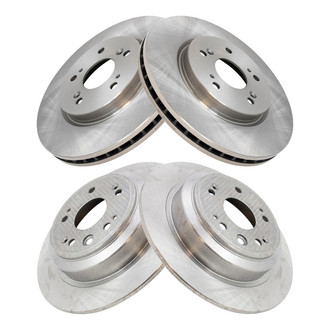 TRQ® - Front and Rear Disc Brake Rotors